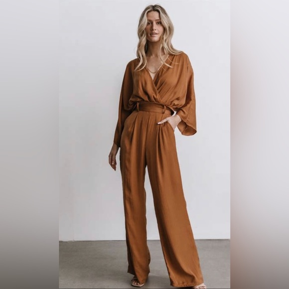 NWT Baltic Born Santana Jumpsuit in Camel - Picture 1 of 10